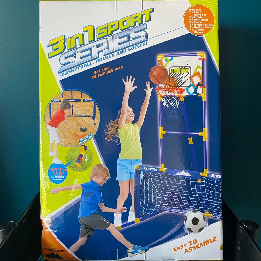 New 3-in-1 sports center for kids